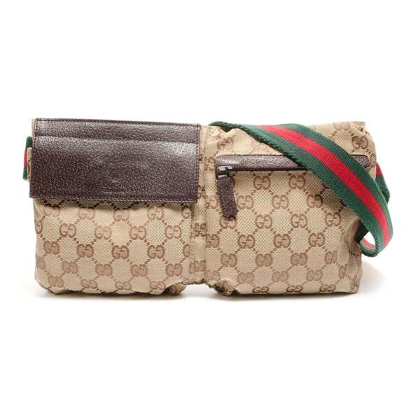Gucci Handbags - GUCCI Cream Canvas Shoulder Bag